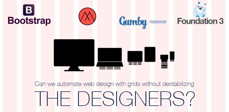 Can we automate web design with grids without destabilizing the designers