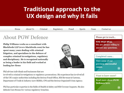 Traditional approach to the UX design and why it fails